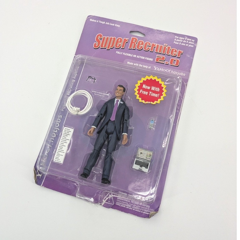 Yahoo! Hotjobs Super Recruiter 2.0 Limited Edition Action Figure HR‎ 2007 NEW